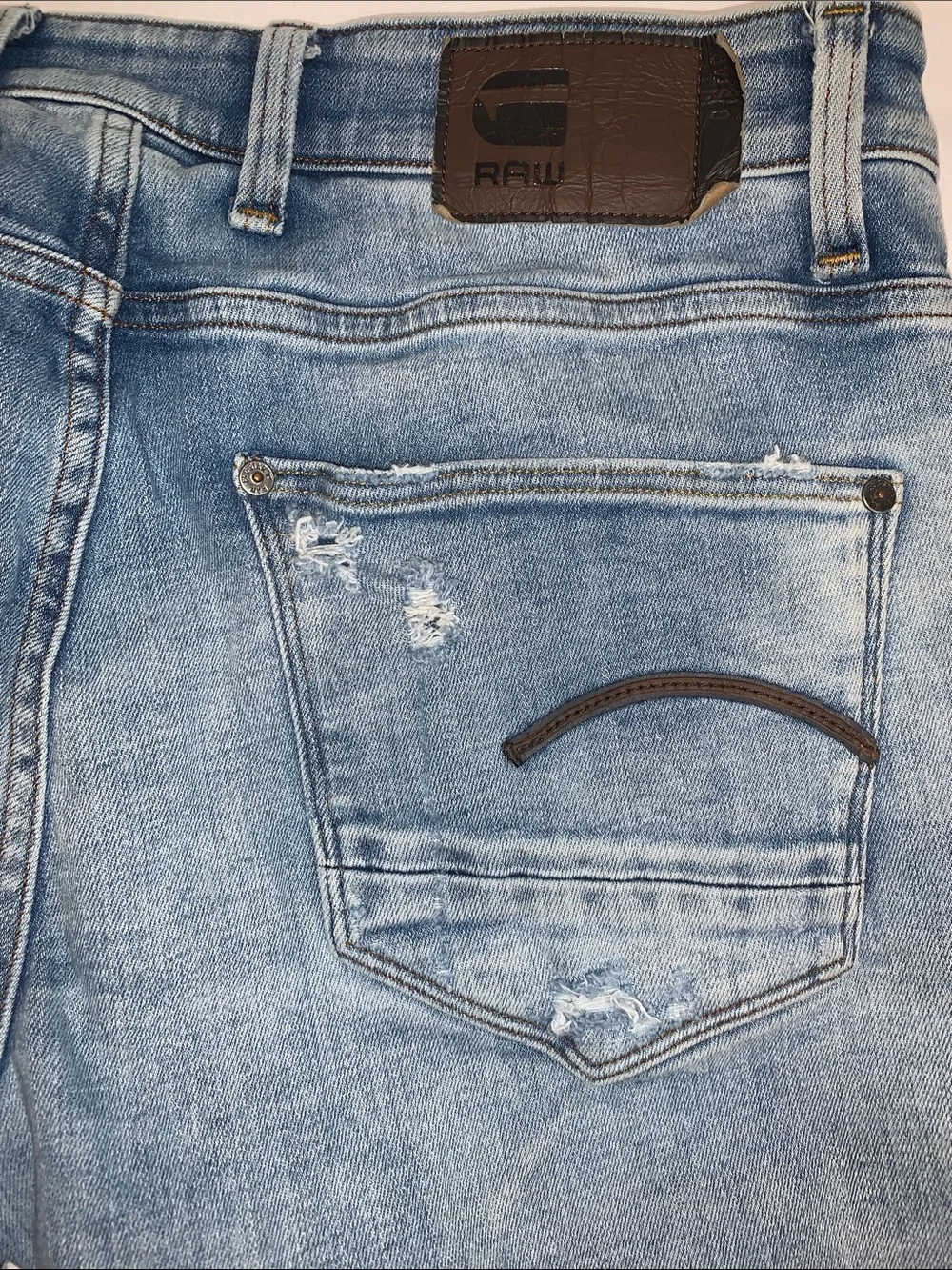G-Star Raw Revend Skinny Distressed Jeans 34x30